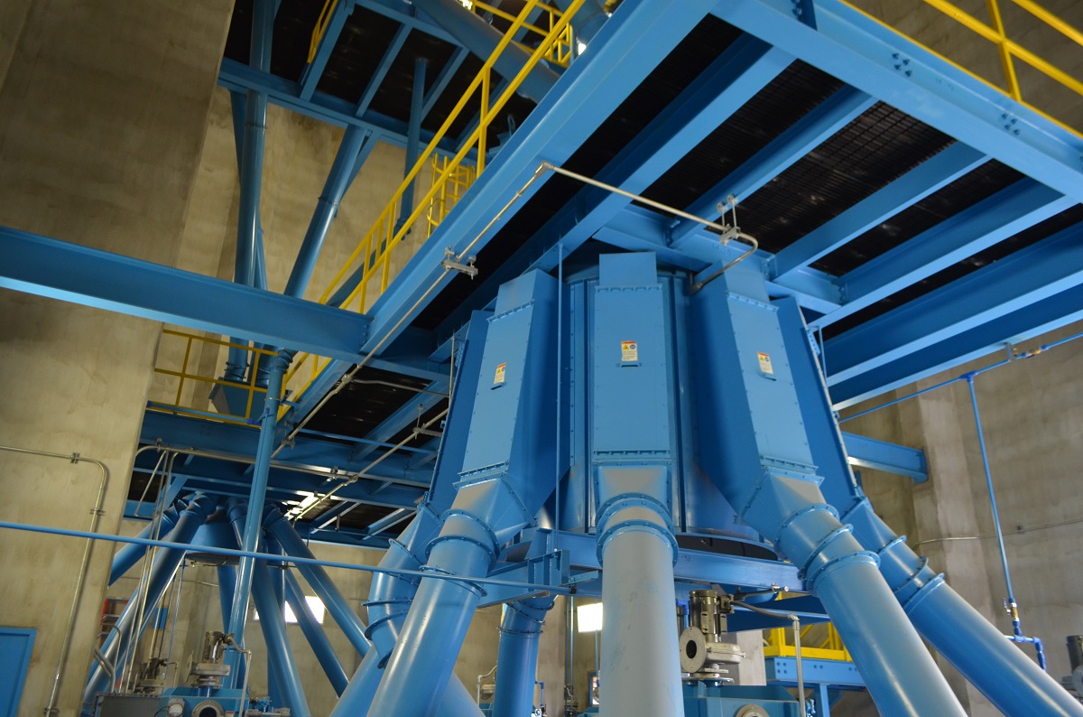 Interior view of Fromm Family Foods Pet Food Expansion featuring processing plant