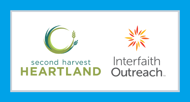 Second Harvest Heartland and Interfaith Outreach logos